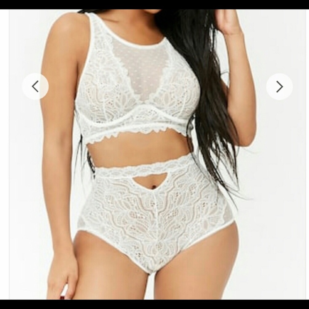 Fredericks of Hollywood Dharma Dot Mesh Bra/Top